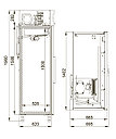 Шкаф холодильный Polair CV110-S (-5... +5°C ) 1402х695х1960мм,1000л, фото 2