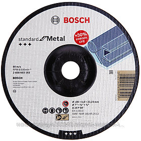 Обдирочный круг 180х6х22,23 мм Standard for Metal BOSCH (2608603183)