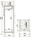 Шкаф холодильный Polair CB105-S (не выше -18°C ) 697х695х1960мм, 500л, фото 2
