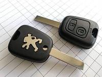 Корпус ключа Peugeot 206, 307, 406, 407