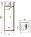 Шкаф холодильный Polair DM105-S версия 2.0  (+1...+10°C) 697х710х2028 мм , 500 л, фото 2