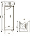 Шкаф холодильный Polair DM107-S версия 2.0 (+1...+10°C)697х945х2028мм,700л, фото 2
