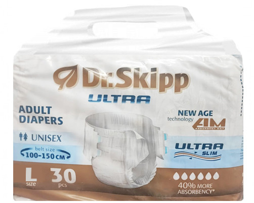 Подгузники для взрослых Dr.Skipp Ultra, размер 3 (L), 30 шт. - фото 2 - id-p201859554