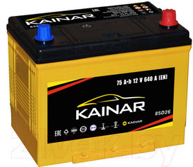 Аккумулятор Kainar Asia 75 JR (640A, 260*173*220)
