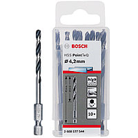 Сверло по металлу 4,2 х 83 мм (10 шт) HSS PointTeQ HEX BOSCH (2608577544)