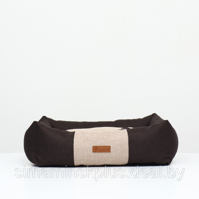 Лежанка со съемной подушкой "Лапа", рогожка, 50 х 40 х 15 см - фото 2 - id-p201857051
