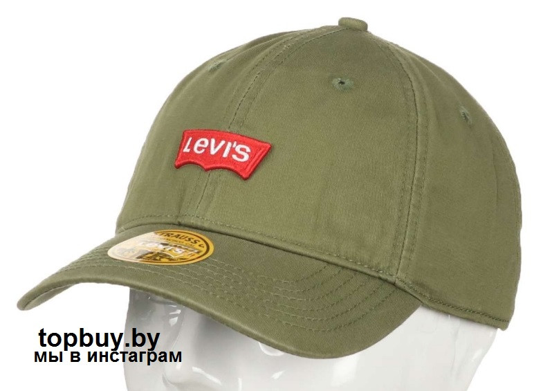 Бейсболка с логотипом Levis, хаки.