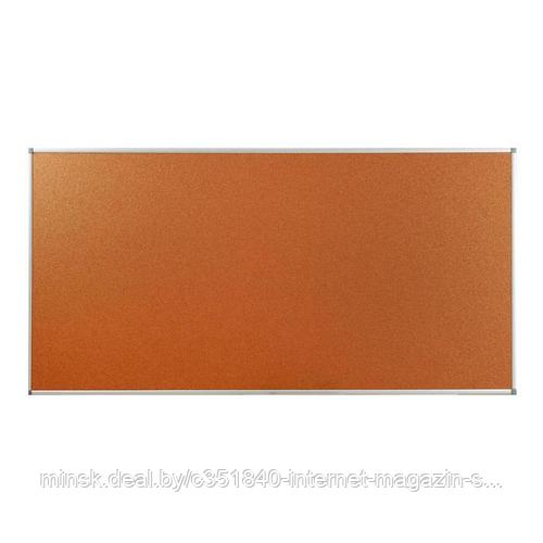 Доска пробковая 100х200 см, Calligrata, в алюминиевой рамке