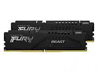 Модуль памяти Kingston Fury Beast Black DDR5 DIMM 5200MHz PC-41600 CL40 - 64Gb Kit (2x32Gb) KF552C40BBK2-64