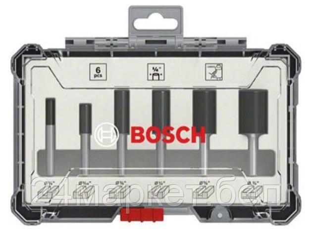 BOSCH Китай Набор пазовых фрез 1/4 дюйма (6шт) BOSCH, фото 2