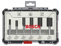 BOSCH Китай Набор пазовых фрез 1/4 дюйма (6шт) BOSCH