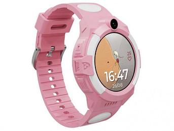 Детские умные смарт часы-телефон для детей девочки Aimoto Sport 4G розовые с GPS камерой