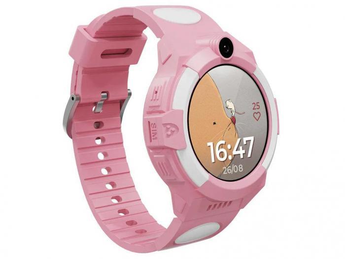 Детские умные смарт часы-телефон для детей девочки Aimoto Sport 4G розовые с GPS камерой - фото 1 - id-p201773044