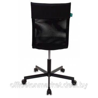 Кресло для персонала "Бюрократ CH-1399", экокожа, сетчатая ткань, металл, черный - фото 4 - id-p168819794