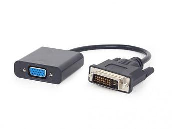 Аксессуар Gembird Cablexpert DVI-D - VGA 25M/15F Digital 0.2m Black A-DVID-VGAF-01