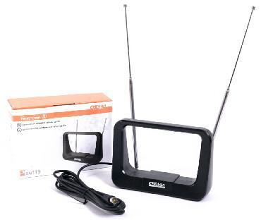 Телевизионная антенна комнатная СИГНАЛ SAI-119 DVB-T2/ДМВ+МВ активная с усилителем