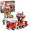 Детский конструктор Пожарная машина служба охрана станция 12013, серия сити cities пожарные аналог лего lego, фото 3