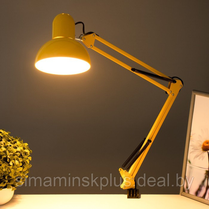 Настольная лампа "Джуни" Е27 40Вт желтый 16х16х90 см - фото 3 - id-p201857506