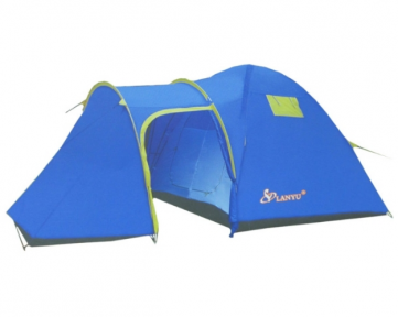 Палатка туристическая LanYu 1636 двухкомнатная 6-и местная 210100150х240х185 см с тамбуром - фото 1 - id-p179626682