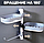 Полка - мыльница настенная Rotary drawer на присоске / Органайзер двухъярусный с крючком поворотный Белая с, фото 7