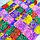 Мочалка цветная для тела Гарант Чистоты, полипропиленовая “Семицвет” (вязка петельками), фото 6