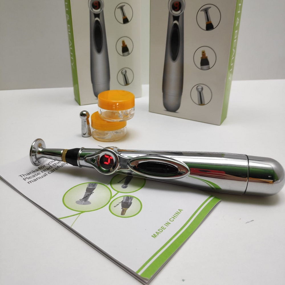 Электронный акупунктурный карандаш массажер Massager Pen GLF-209 - лазерная машинка для иглоукалывания - - фото 7 - id-p179626023