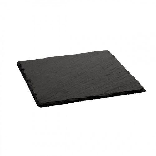 MGprof Блюдо для подачи квадр. 20*20 см. черное, сланец MGprof /1/ - фото 1 - id-p201863549