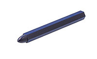 HOEGERT Мел технический синий 12шт 120мм - HT3B776