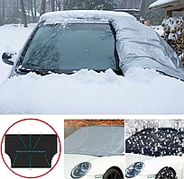 Защитный 2-сторонний чехол / накидка на магнитах на лобовое стекло Winter Windshield Cover 170 х 120 см