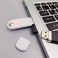 USB  накопитель (флешка) Shape с покрытием софт тач, 16 Гб. Белая