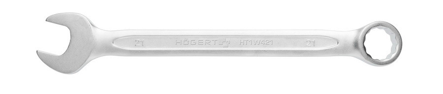 HOEGERT Ключ комбинированный из стали CrV, 21 мм, DIN 3113 - HT1W421 - фото 1 - id-p131776122
