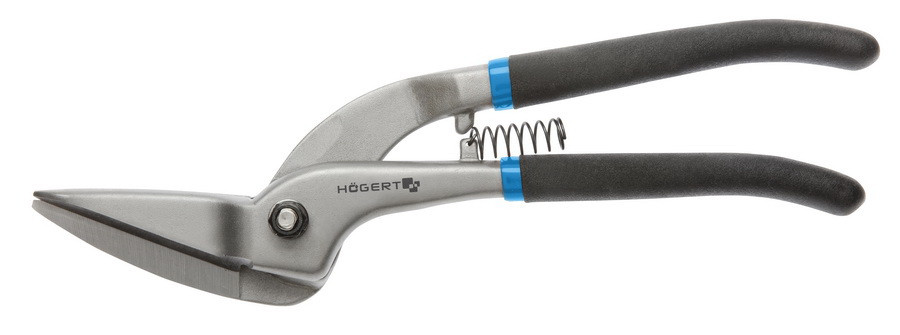 HOEGERT Ножницы для резки листового металла 300 мм, изогнутые - HT3B509 - фото 1 - id-p131776190
