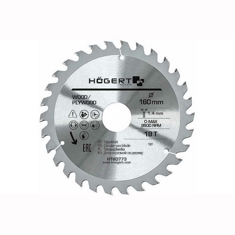 Пильный диск 160x18Tx30 мм - HT6D773