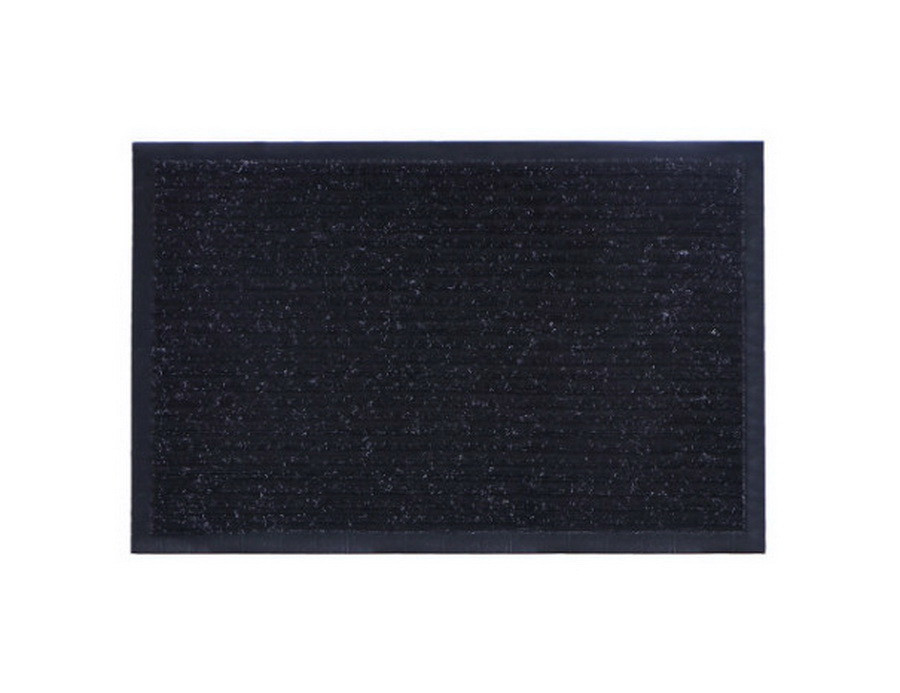 Коврик грязезащитный Ребро ПВХ, полиэстер, чёрный, 40х60см - 70-1-466 - фото 1 - id-p173280959