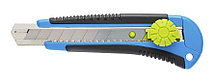 Нож с отламывающимся лезвием 18 мм, поворотная блокировка, 3 лезвия SKS - HT4C605