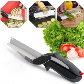 Умный нож Clever Cutter для быстрой нарезки  Овощи Фрукты Мясо/ножницы для продуктов, фото 1