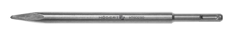 HOEGERT Зубило пикообразное SDS+, 4 x 14 x 250 мм  - HT6D280