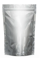 Пакет дой-пак металлизированный с замком зип-лок, 135 х 200 + (40 + 40) мм (300 шт/коробка)