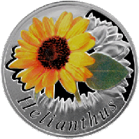 Подсолнечник (Helianthus), 10 рублей 2013, Серебро