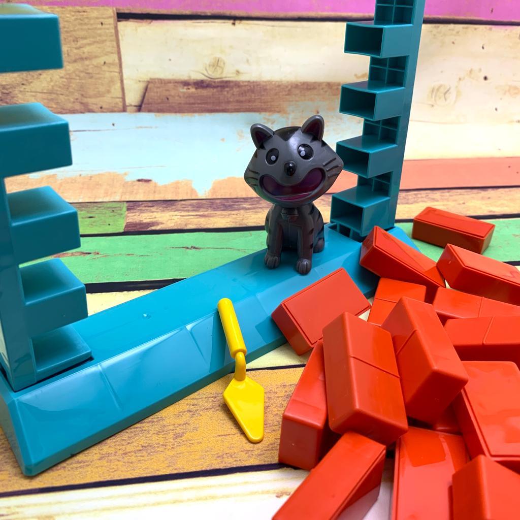 Легендарная логическая настольная игра "Кошка на стене" (шпателем выдвигать кирпичики и не уронить кошку) - фото 7 - id-p201901221