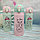 Термокружка LUCKY Cats, 350 мл Мятный с розовой крышечкой, фото 2