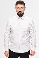 Мужская осенняя бежевая деловая рубашка Nadex 01-047411/203-22_170 капучино_самре 48р.