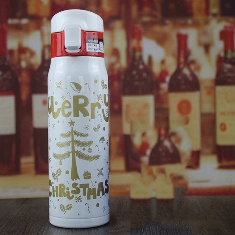 Термокружка Рождество Merry Christmas, 450 ml Чёрный - фото 6 - id-p201901984