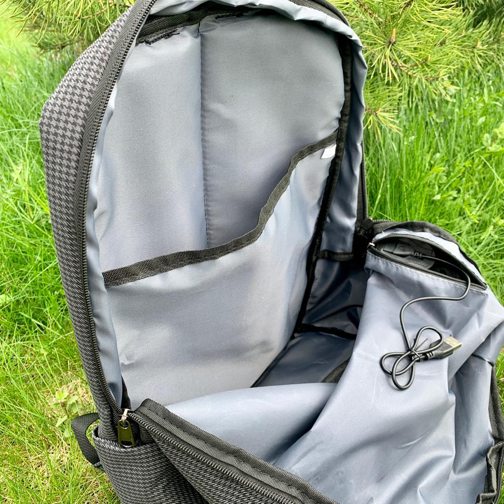 Городской рюкзак Ultra Star с USB и отделением для ноутбука до 15" Серый - фото 5 - id-p201901366