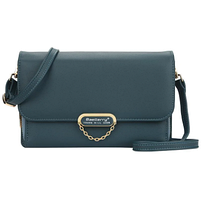 Женская сумочка - портмоне N8606 с плечевым ремнем Baellerry Young Will Show  Цвет Морской волны Green