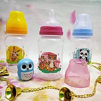 Бутылочка с соской "Мать и дитя" (широкое горлышко) для воды и других напитков, 270 мл (с 0 месяцев) Розовая