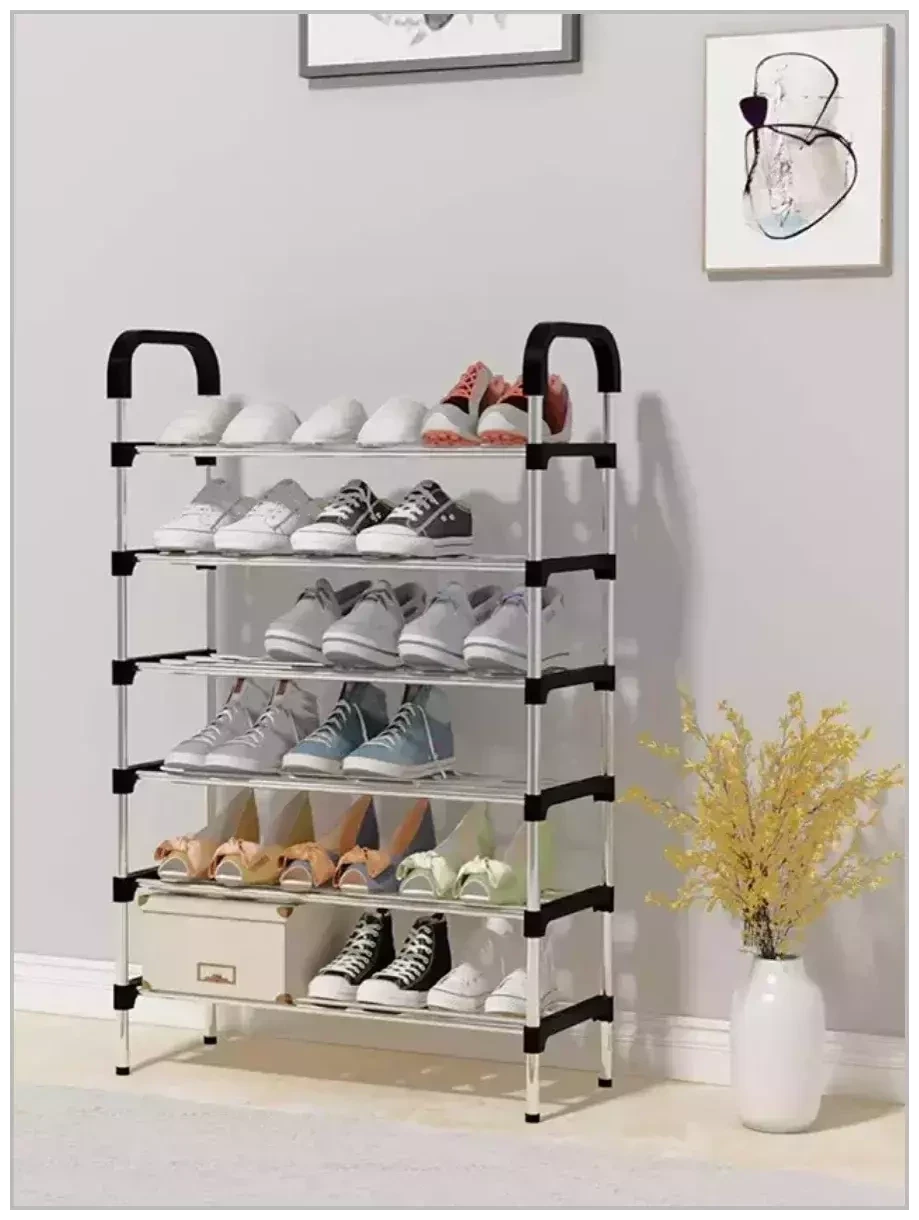 Этажерка для обуви / Стойка для обуви 6 ярусов Mew Easy-to-Assemble Shoe Rack - фото 3 - id-p201899773