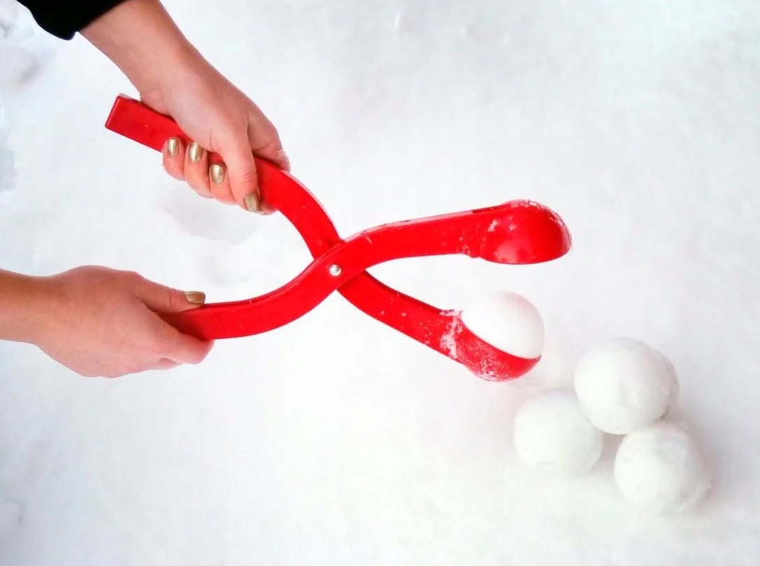 Игрушка для снега "Снежколеп" (снеголеп), диаметр шара 6 см, дл. 26 см Оранжевый - фото 4 - id-p201901695