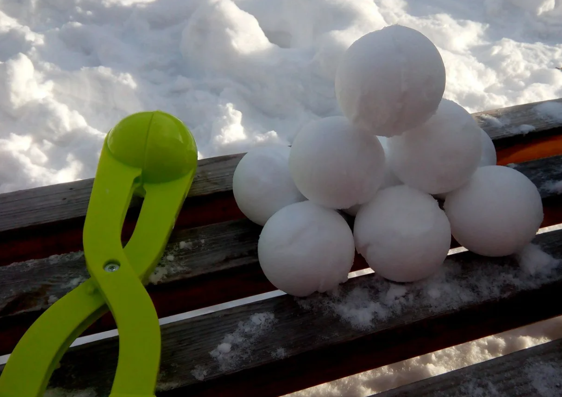 Игрушка для снега "Снежколеп" (снеголеп), диаметр шара 6 см, дл. 26 см Оранжевый - фото 5 - id-p201901695