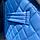 Автомобильный органайзер Кофр в багажник LUX CARBOX Усиленные стенки (размер 30х30см) Синий с синей строчкой, фото 6
